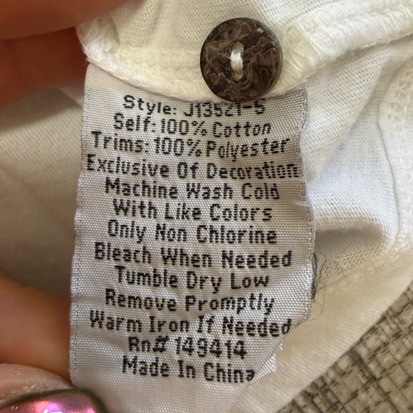 Johnny Was Lorne Embroidered Polo Shirt, J13521-5 Size M - Picture 4 of 16